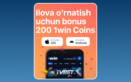 1Win UZ mobil ilova bonusi