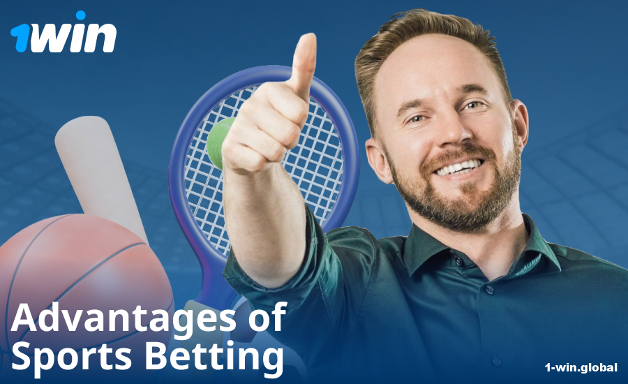 Advantages of sports betting for 1Win bettors