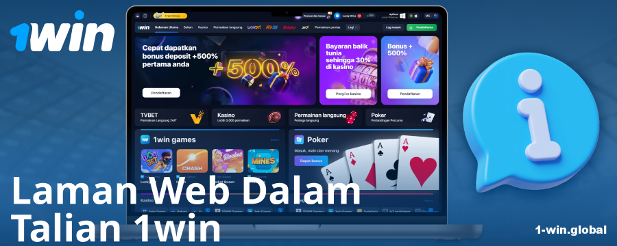 Maklumat mengenai kasino 1Win